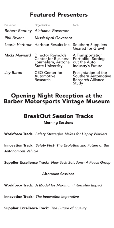 SAC Presenters